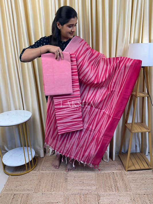 Pink Ikat Salwar Suit