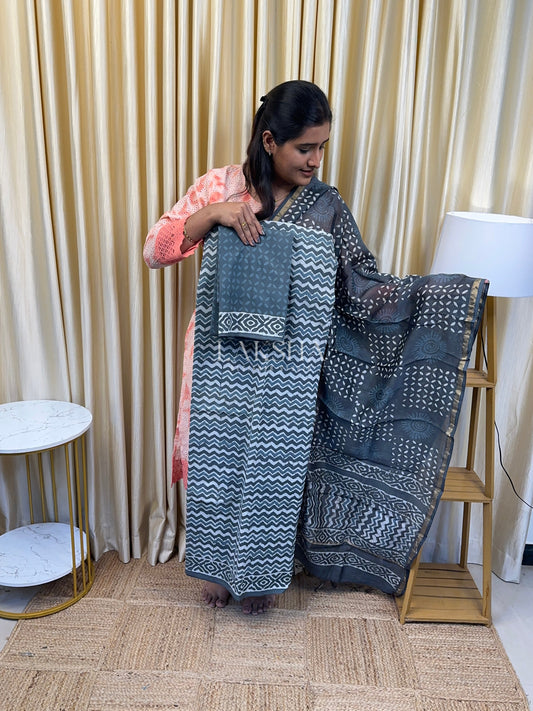 Chanderi Duppatta Cotton Suit-8