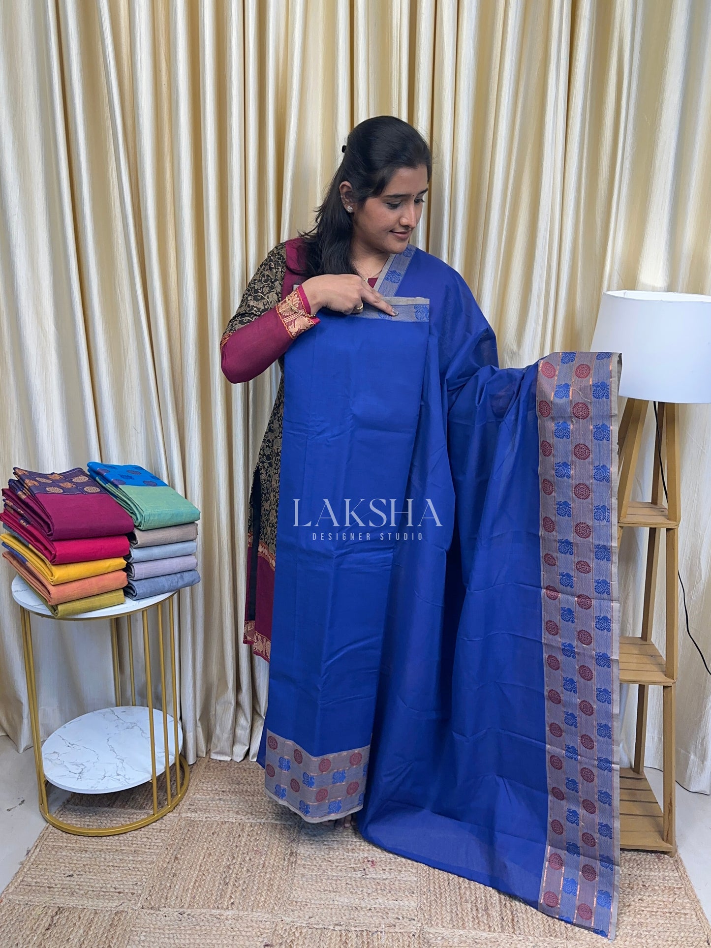 Royal Blue Chettinad Cotton