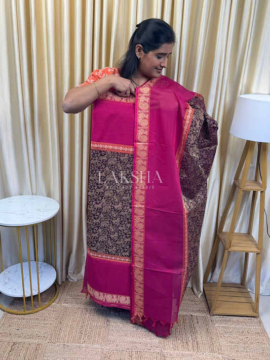 Vanasingaram Deep purple and Pink