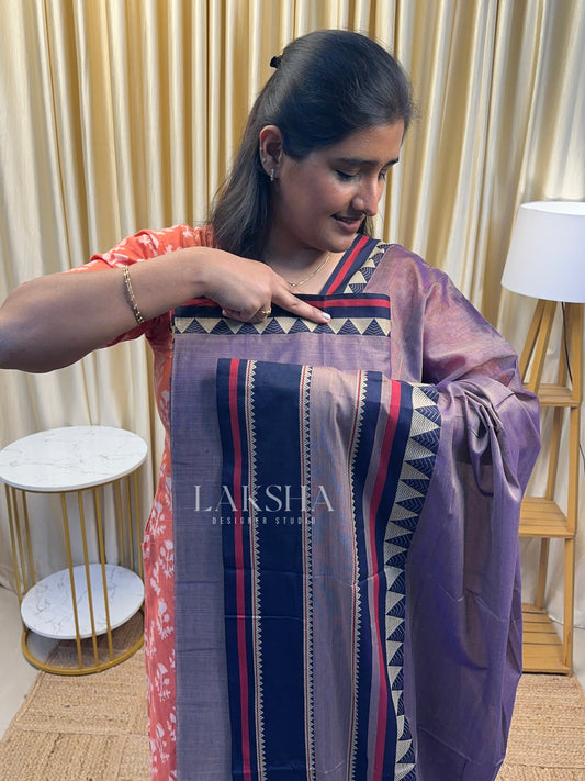 Pastel Purple Temple Border Narayanpet